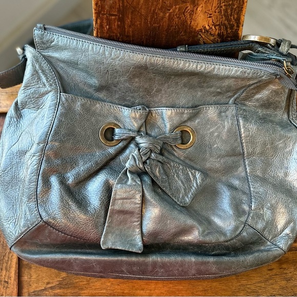 Coccinelle Womens Green Leather Shoulder Handbag.Made In Italy. Vintage.Medium - Picture 4 of 10